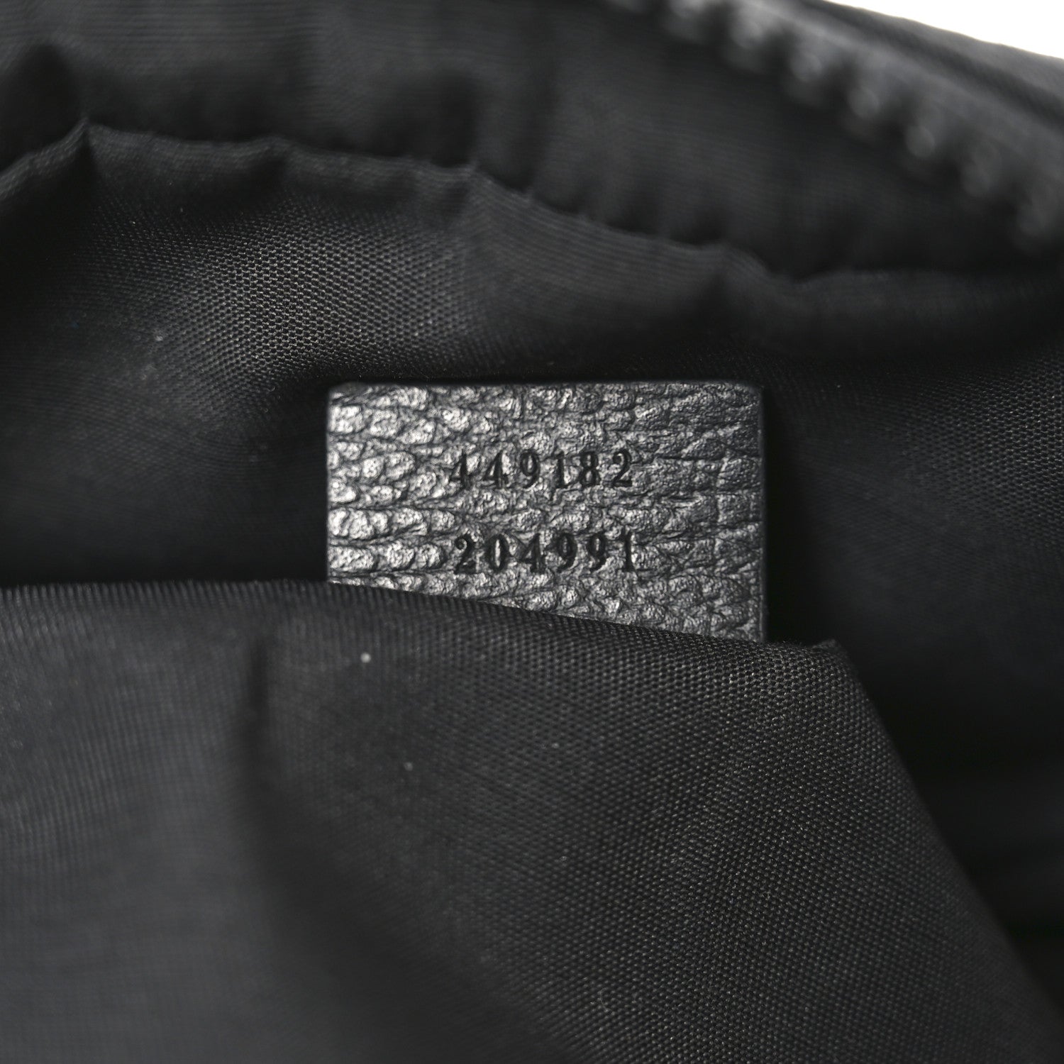 Gucci Nylon Monogram Fanny Pack Belt Bag Black 6 of 9