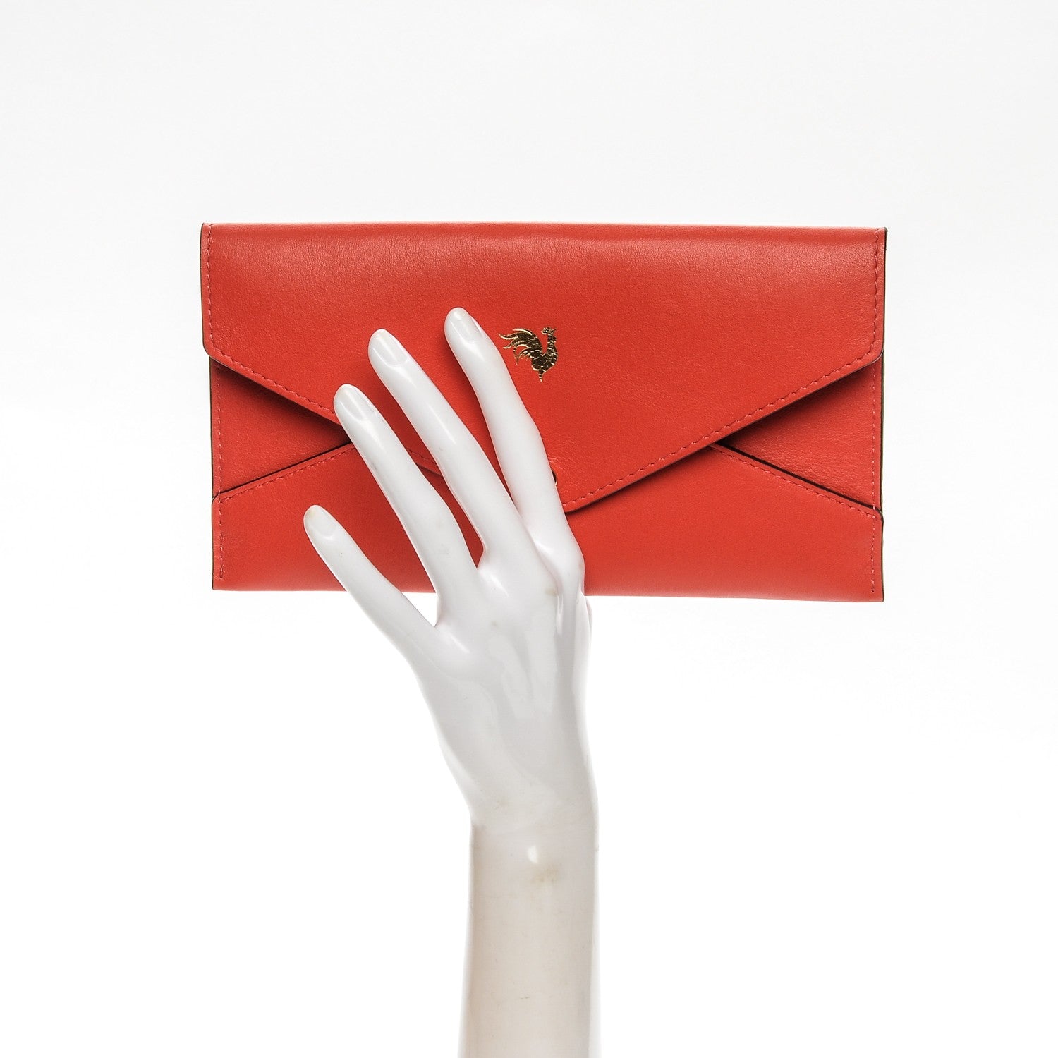 Louis Vuitton Veau Cachemire Chinese New Year Rooster Envelope Pouch Red 2 of 6