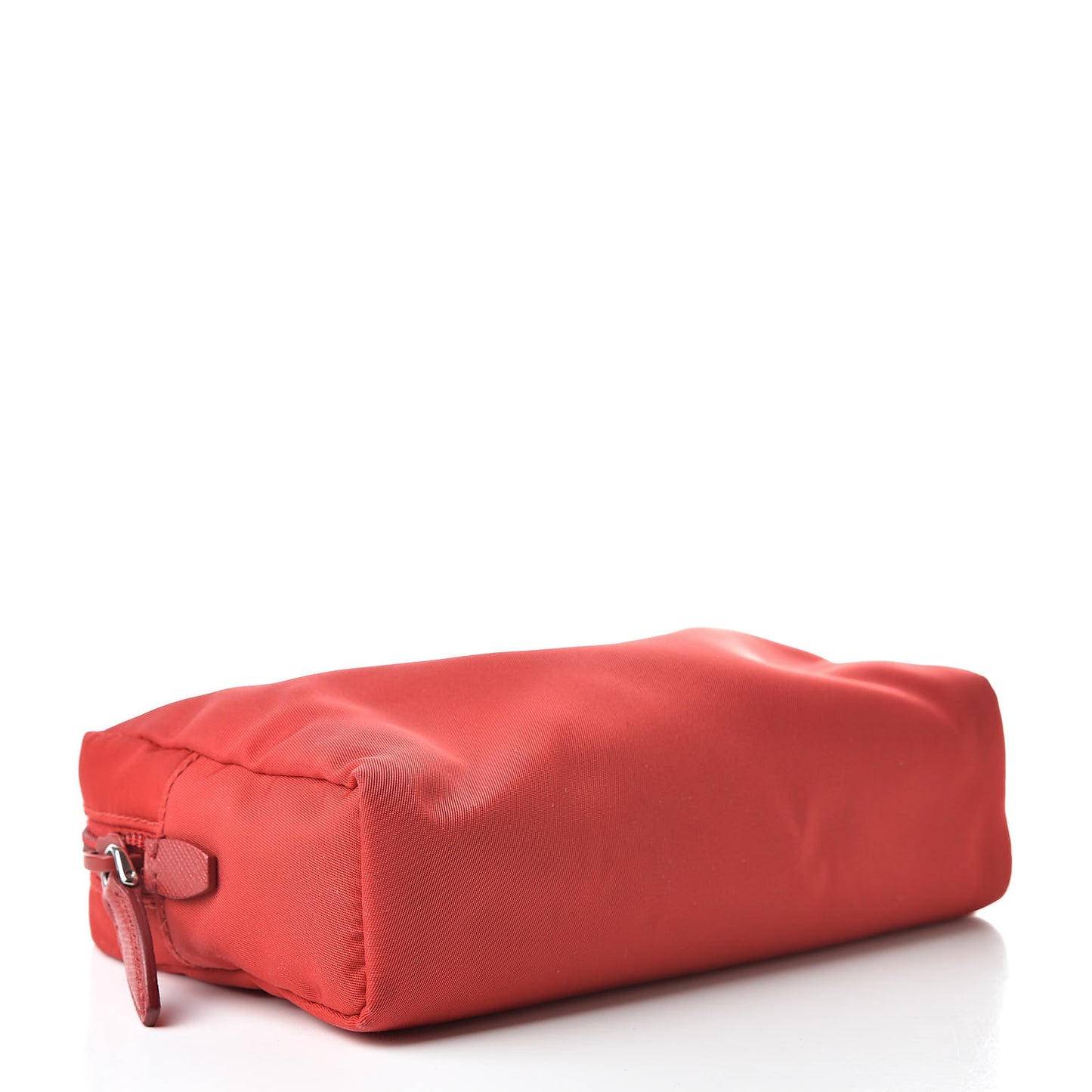 Tessuto Nylon Saffiano Wristlet Rosso