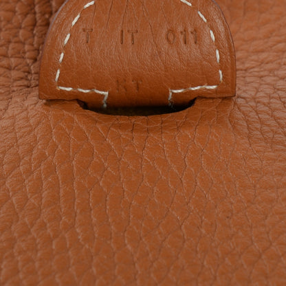 Hermes Taurillon Clemence Evelyne III PM Gold 8 of 10