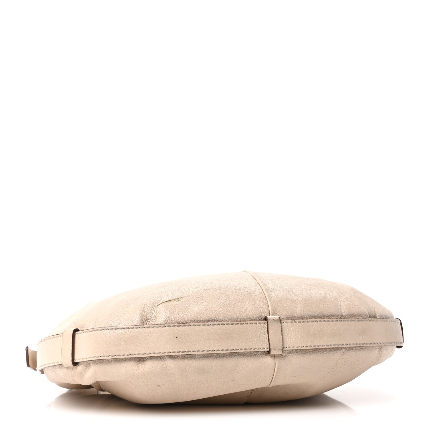 Saint Laurent Calfskin Mombasa Horn Hobo Off White 4 of 9