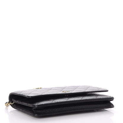 Chanel Caviar Quilted Wallet On Chain WOC Black 4 of 9