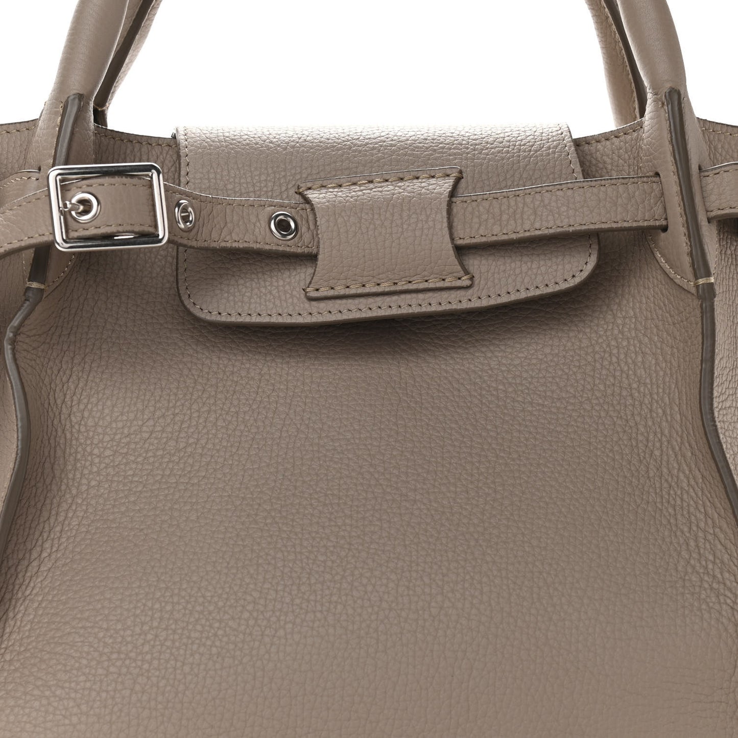 Supple Grained Calfskin Small Big Bag Light Taupe