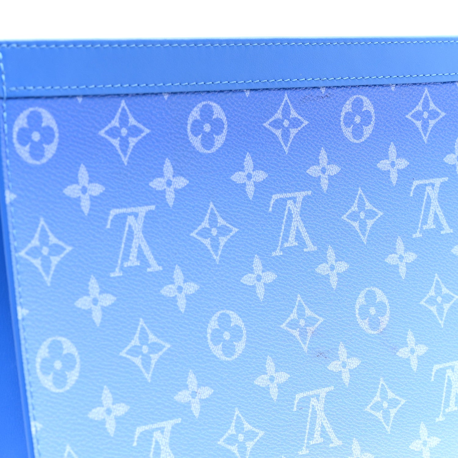 Louis Vuitton Monogram Clouds Pochette Voyage MM A4 Blue 7 of 7