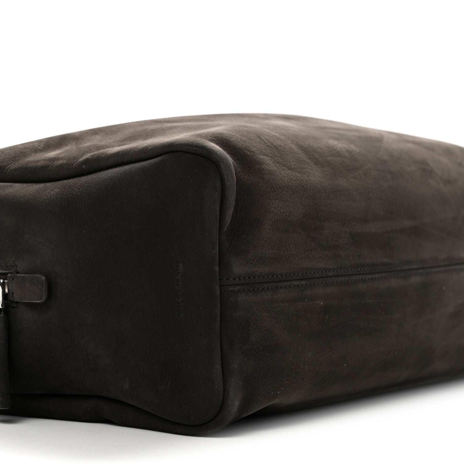 The Row Nubuck Astra Bowling Bag Ebony Brown 8 of 9