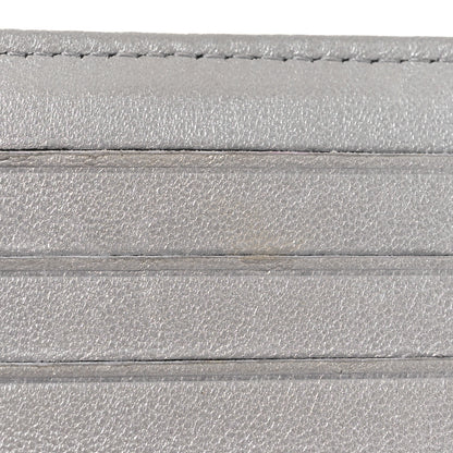 Chanel Metallic Caviar Quilted Compact Flap Wallet Silver 12 of 14