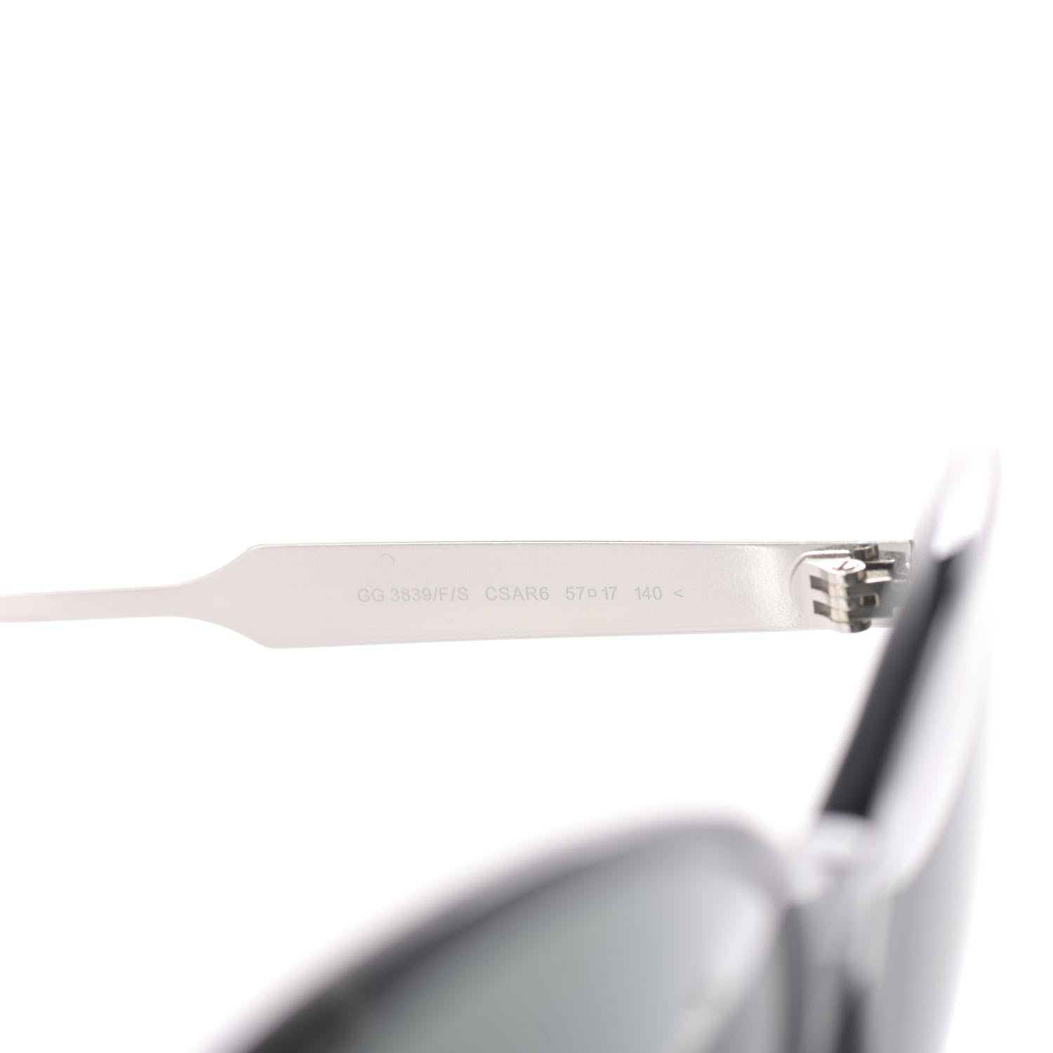 Gucci Acetate Cat Eye Interlocking Sunglasses GG3839 Black 6 of 7