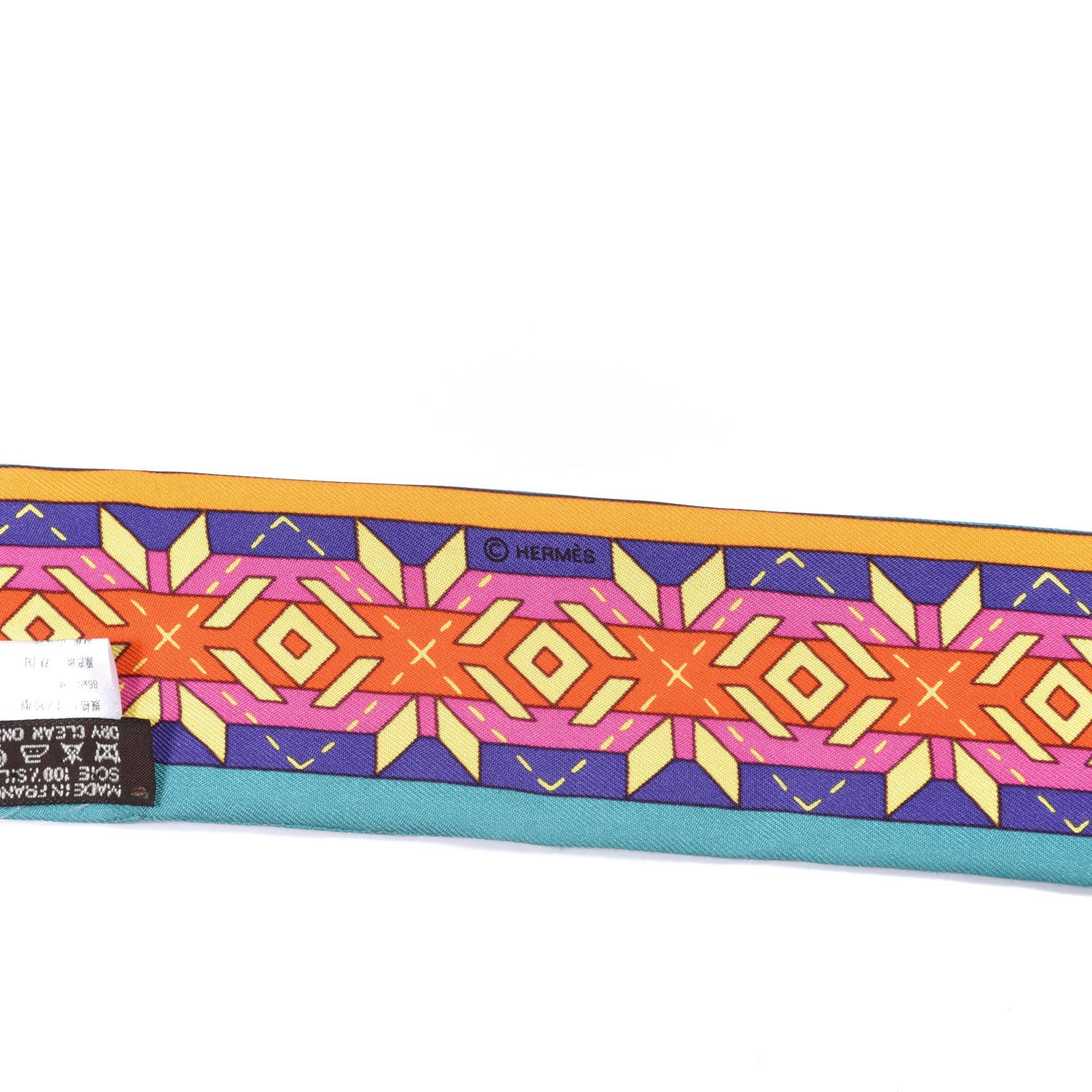 Hermes Silk Belles Du Mexique Twilly 3 of 8