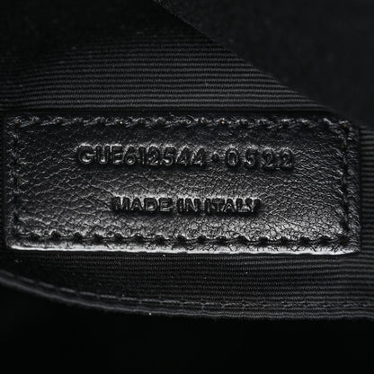 Saint Laurent Calfskin Matelasse Monogram Lou Camera Bag Storm 7 of 12