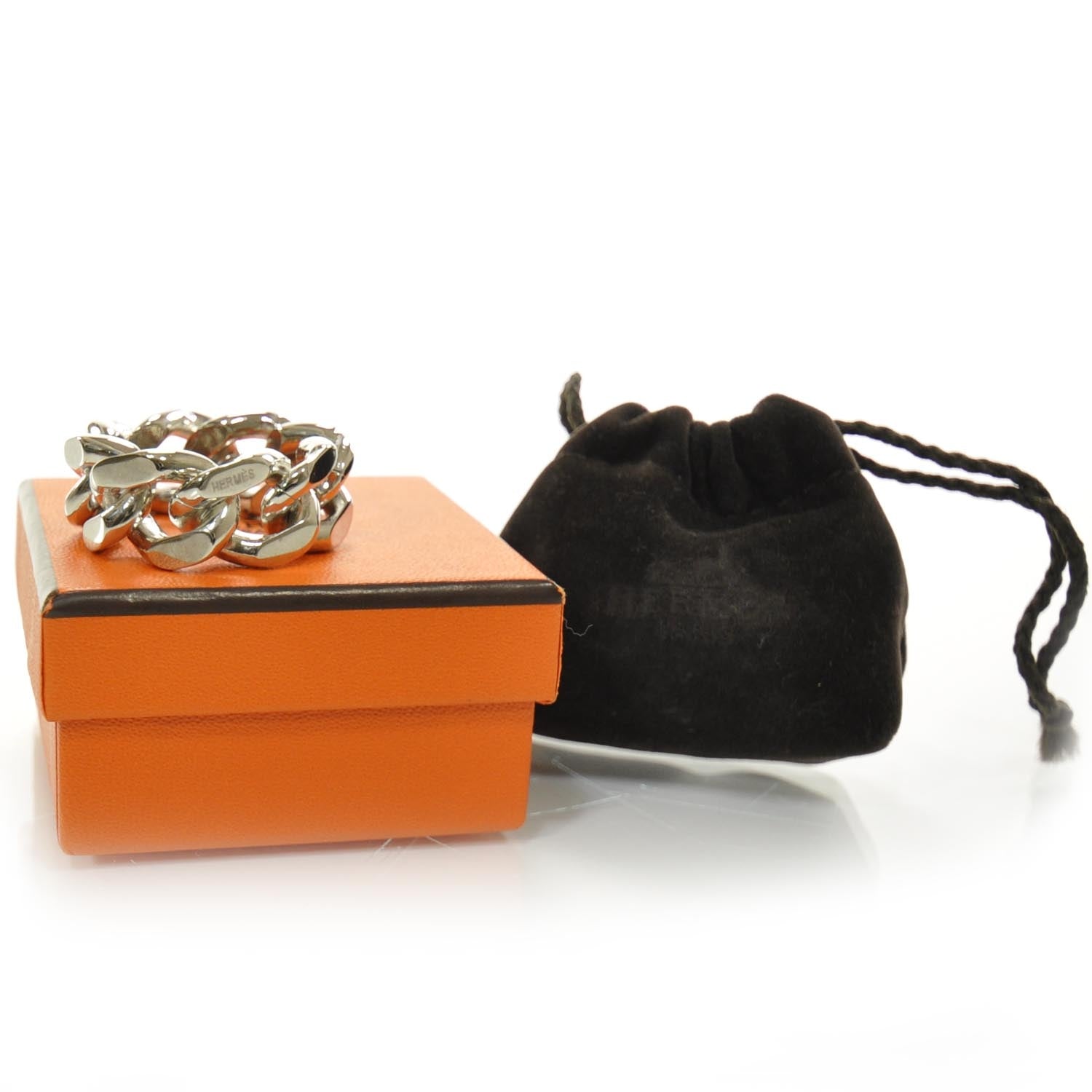 Hermes Palladium Chain Scarf Ring 2 of 4