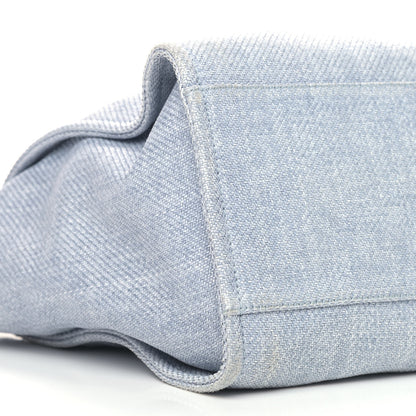 Chanel Canvas Large Deauville Tote Denim Blue 8 of 12