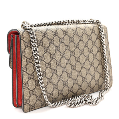Gucci GG Supreme Monogram Small Dionysus Shoulder Bag Red 3 of 11