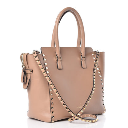 Valentino Garavani Vitello Rockstud Double Handle Tote Alpaca 4 of 10