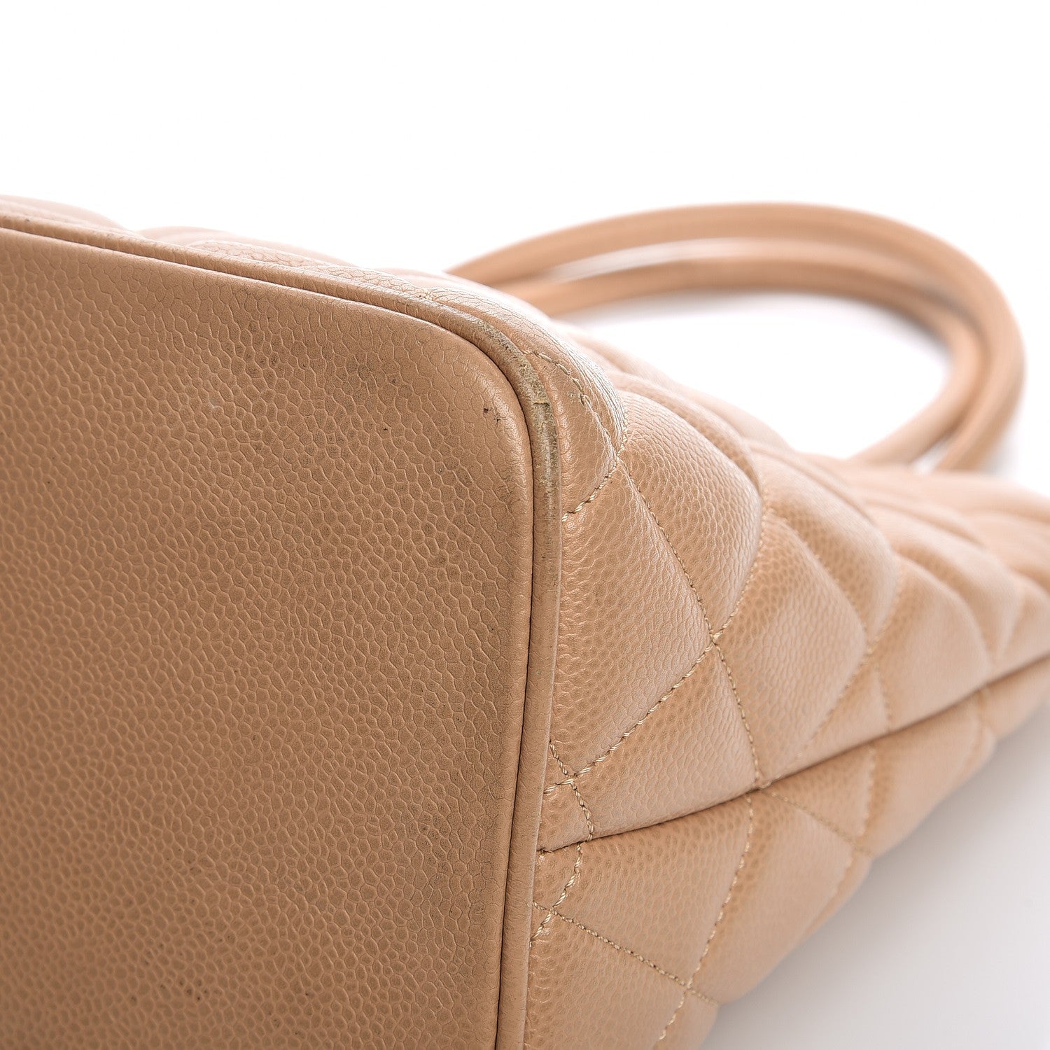 Chanel Caviar Quilted Medallion Tote Beige 15 of 21