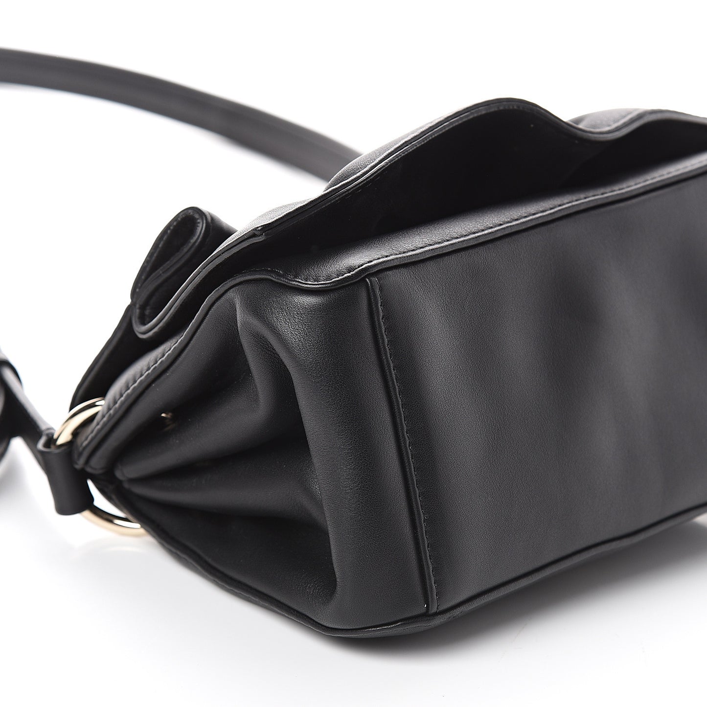 Smooth Calfskin Mini Bloomy Crossbody Bag Black