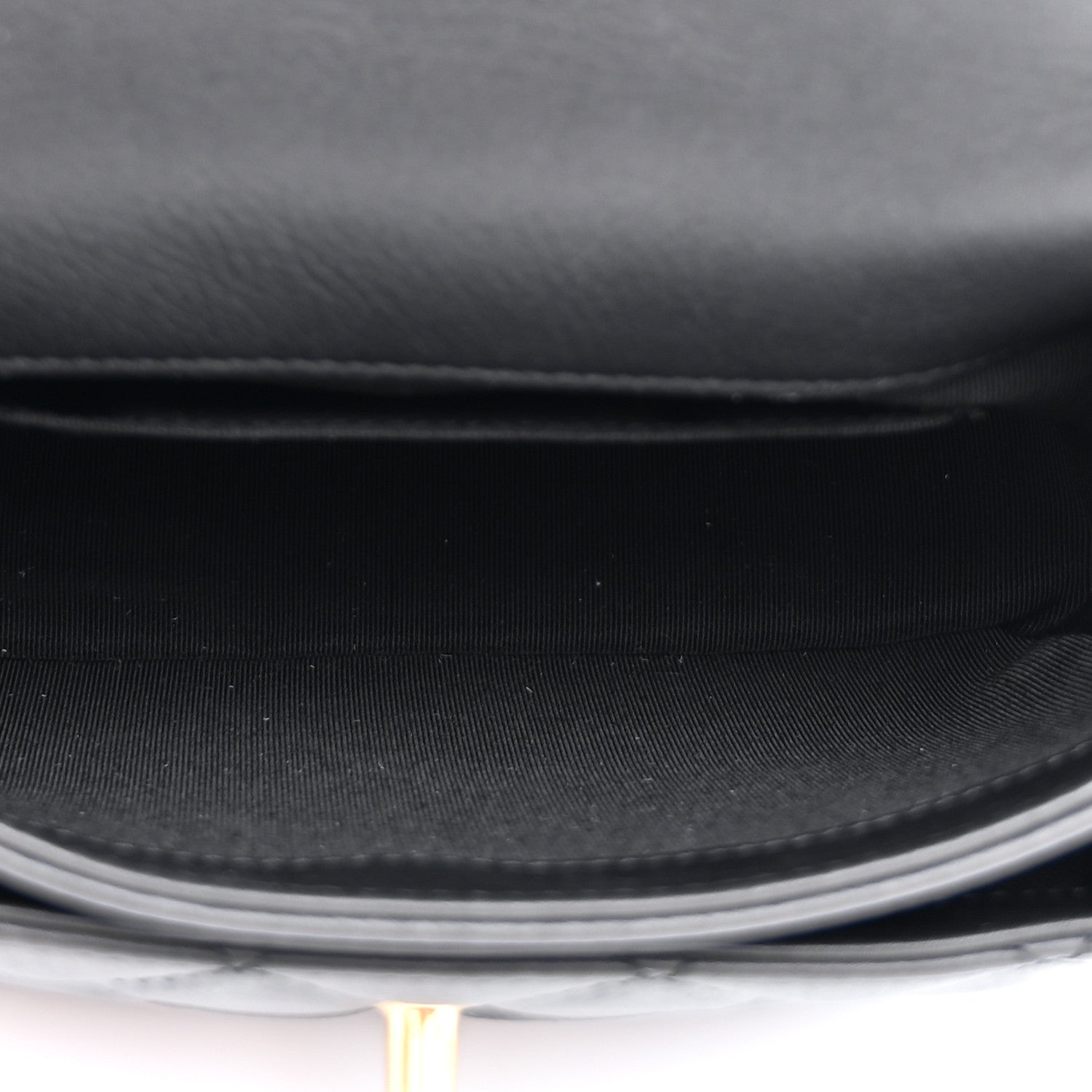 Chanel Calfskin Quilted Top Handle Flap Black 5 of 10
