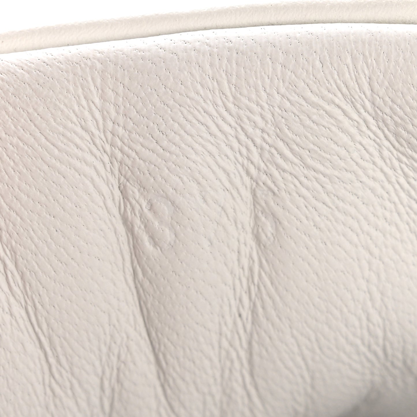 Calfskin Perforated Mosaic Day Sneakers 37.5 White