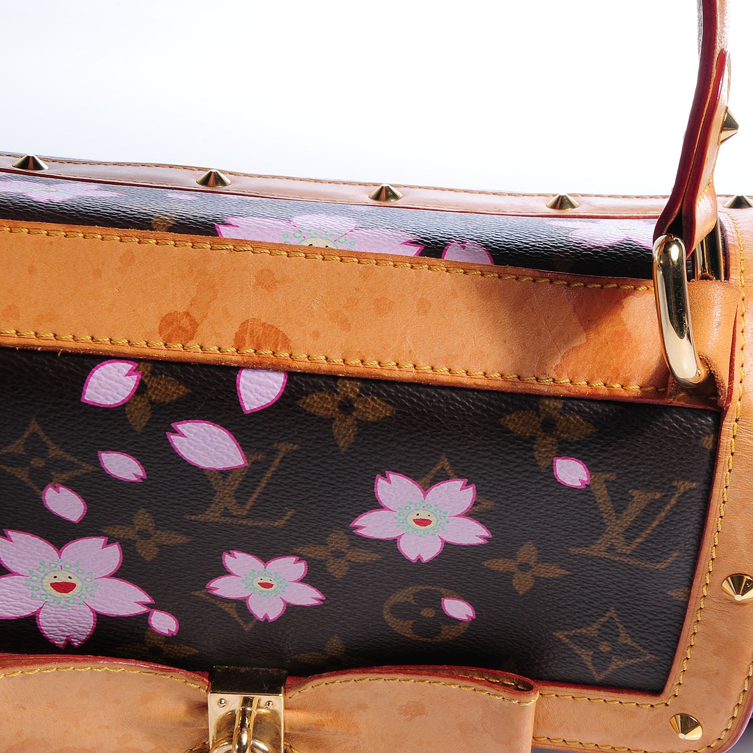 Louis Vuitton Monogram Cherry Blossom Sac Retro Bag Brown 6 of 9