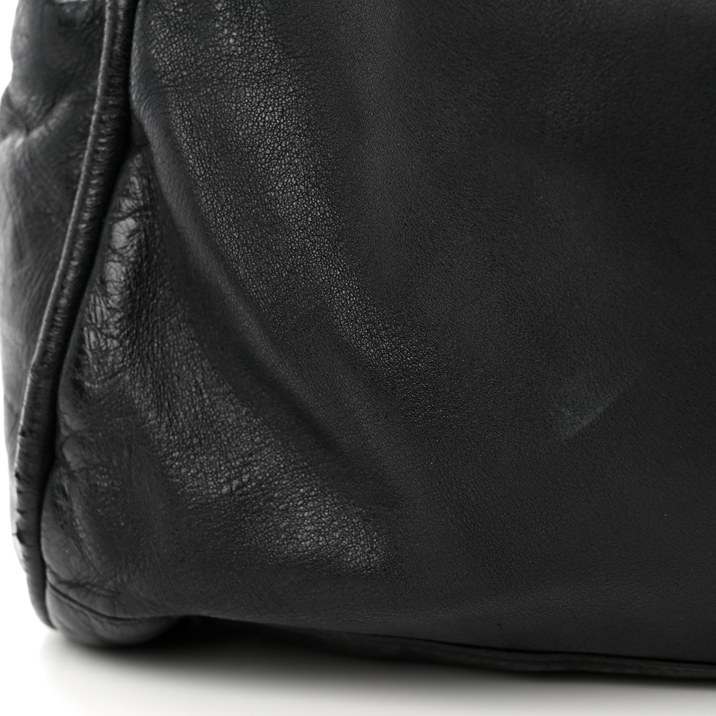 Lambskin Large Ultimate Soft Tote Black