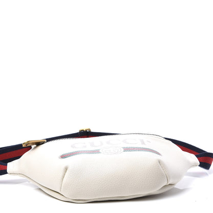 Gucci Grained Calfskin Small Logo Belt Bag White 3 of 10