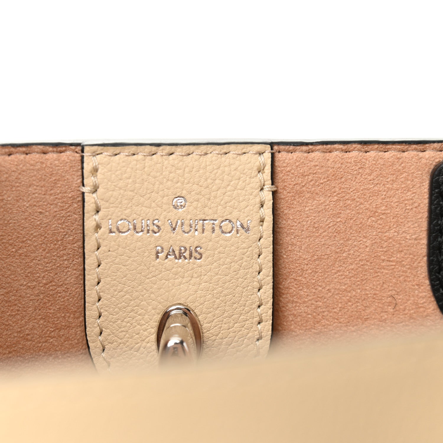 Louis Vuitton Calfskin Lockme Go Tote Black Vanilla 6 of 11