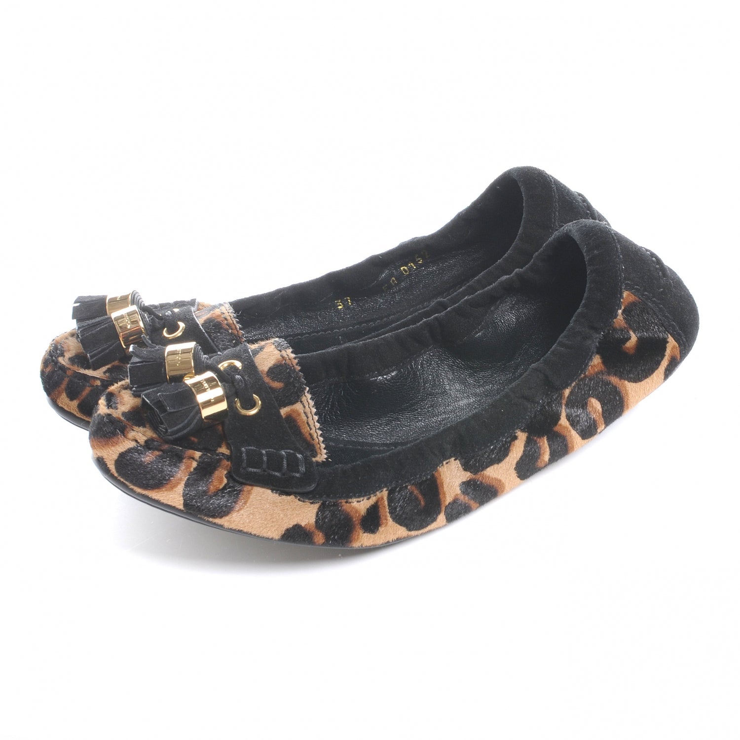 Louis Vuitton Leopard Pony Hair Ballerina Flats 37 5 of 8