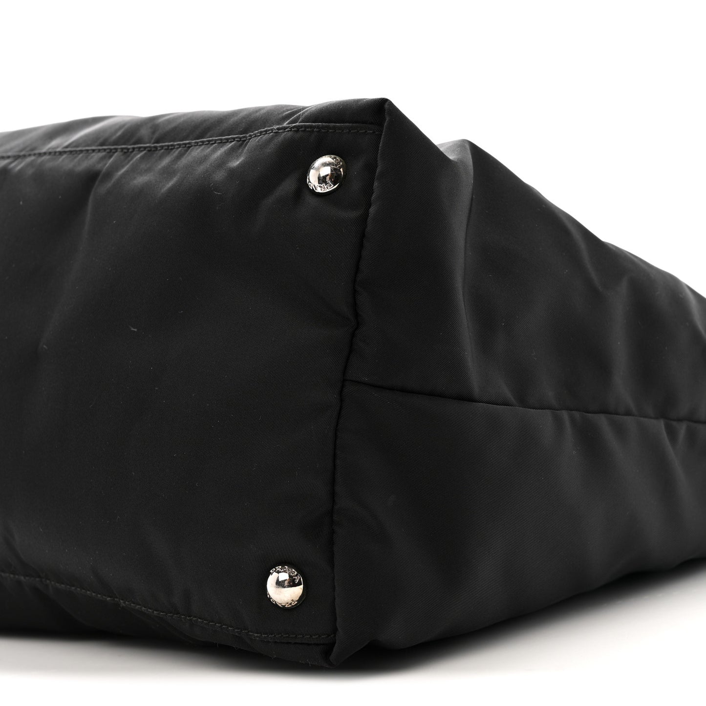 Tessuto Nylon Vela Saffiano Tote Black