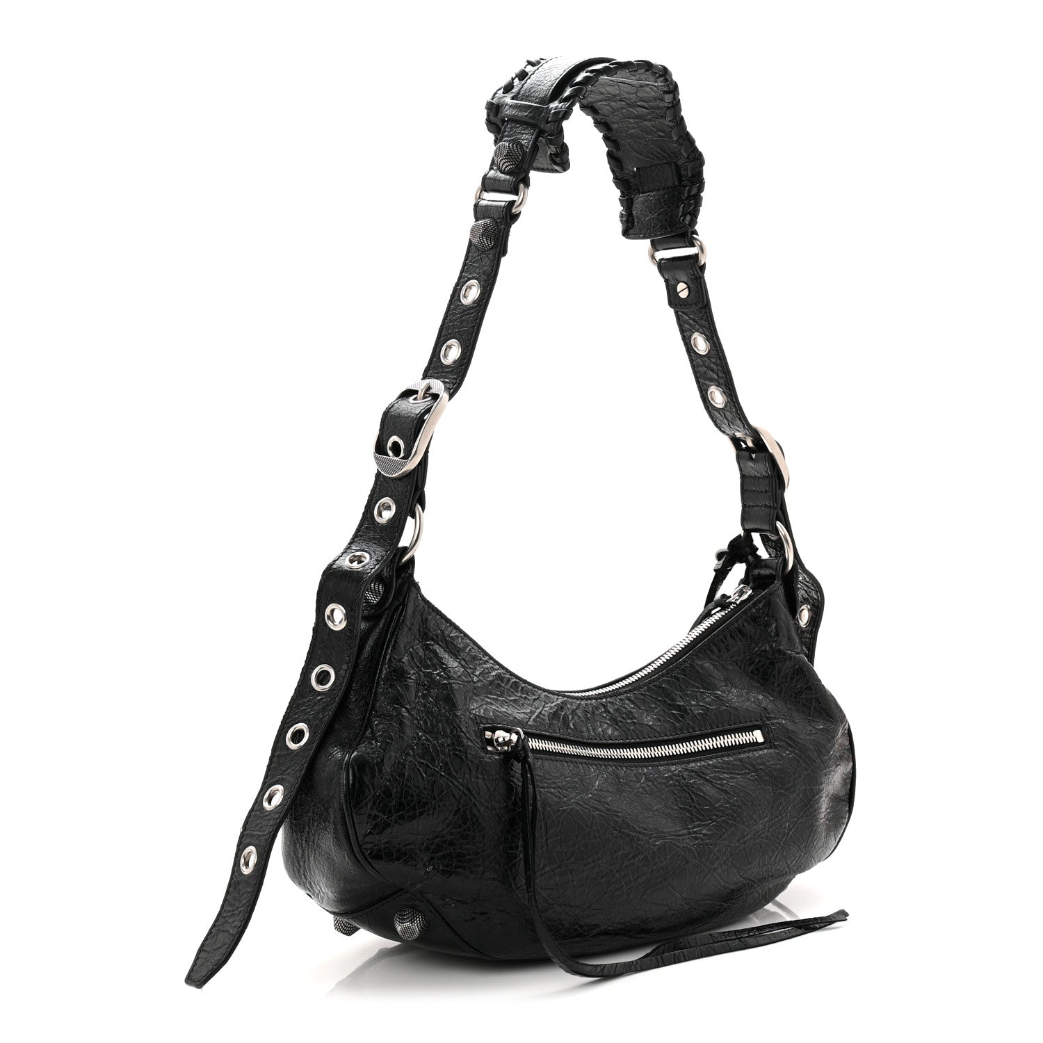 Balenciaga Agneau Arena Small Le Cagole Shoulder Bag Black 7 of 21