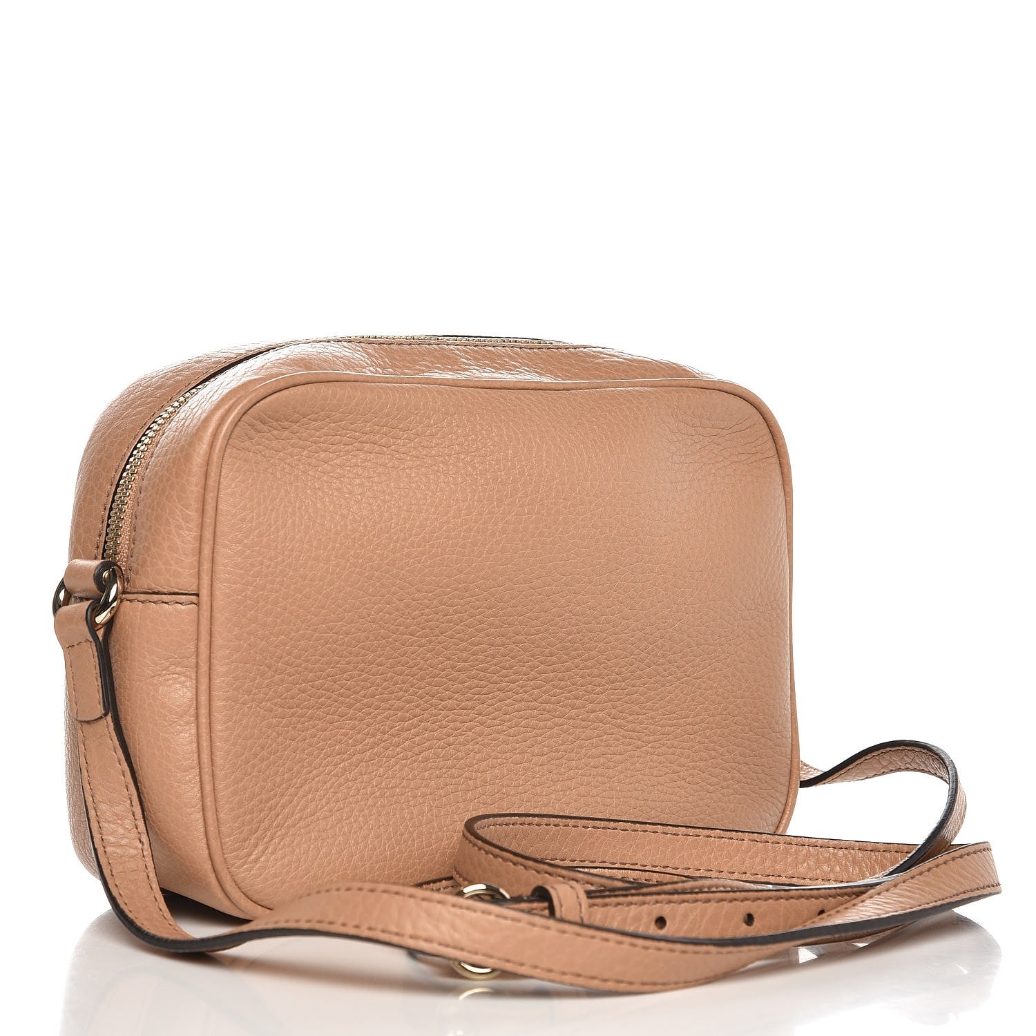 Gucci Pebbled Calfskin Small Soho Disco Bag Rose Beige 3 of 7