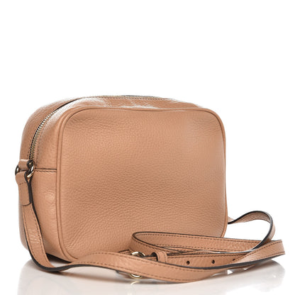 Gucci Pebbled Calfskin Small Soho Disco Bag Rose Beige 3 of 7