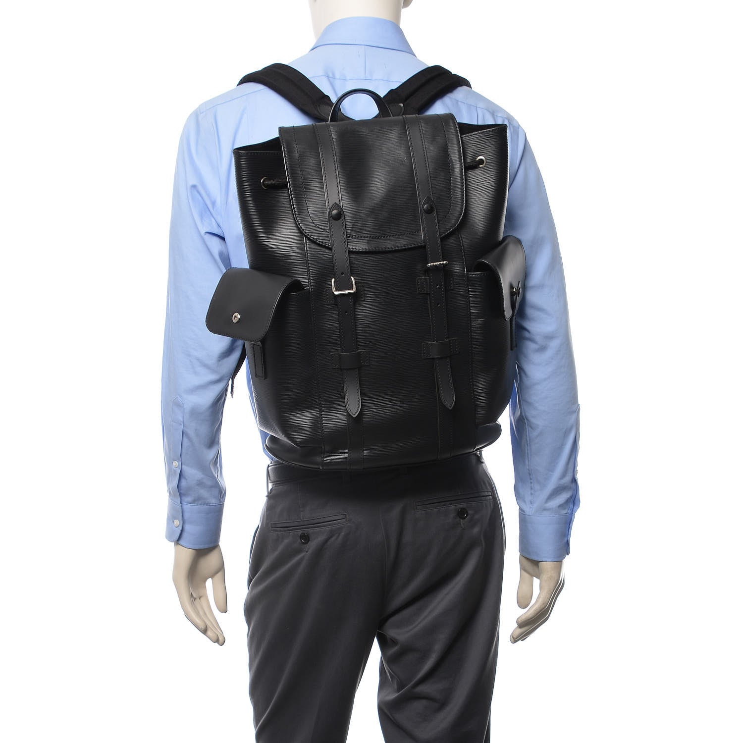 Louis Vuitton Epi Christopher Backpack PM Black 2 of 12