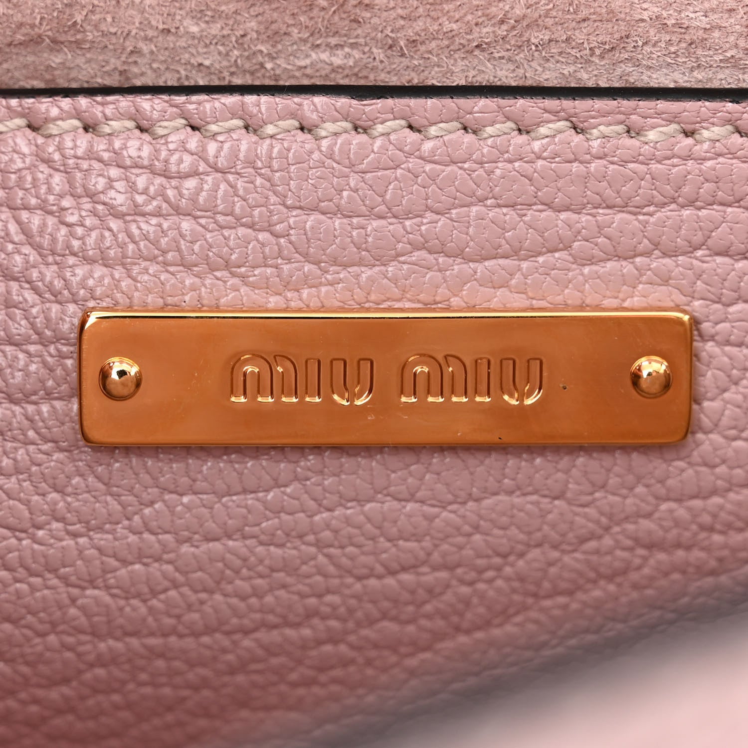 Miu Miu Goatskin Madras Soft Calf Crystal Embellished Shoulder Bag Mughetto 6 of 10