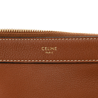 Celine Supple Calfskin Medium Strap Leandre Shoulder Bag Brown 7 of 10