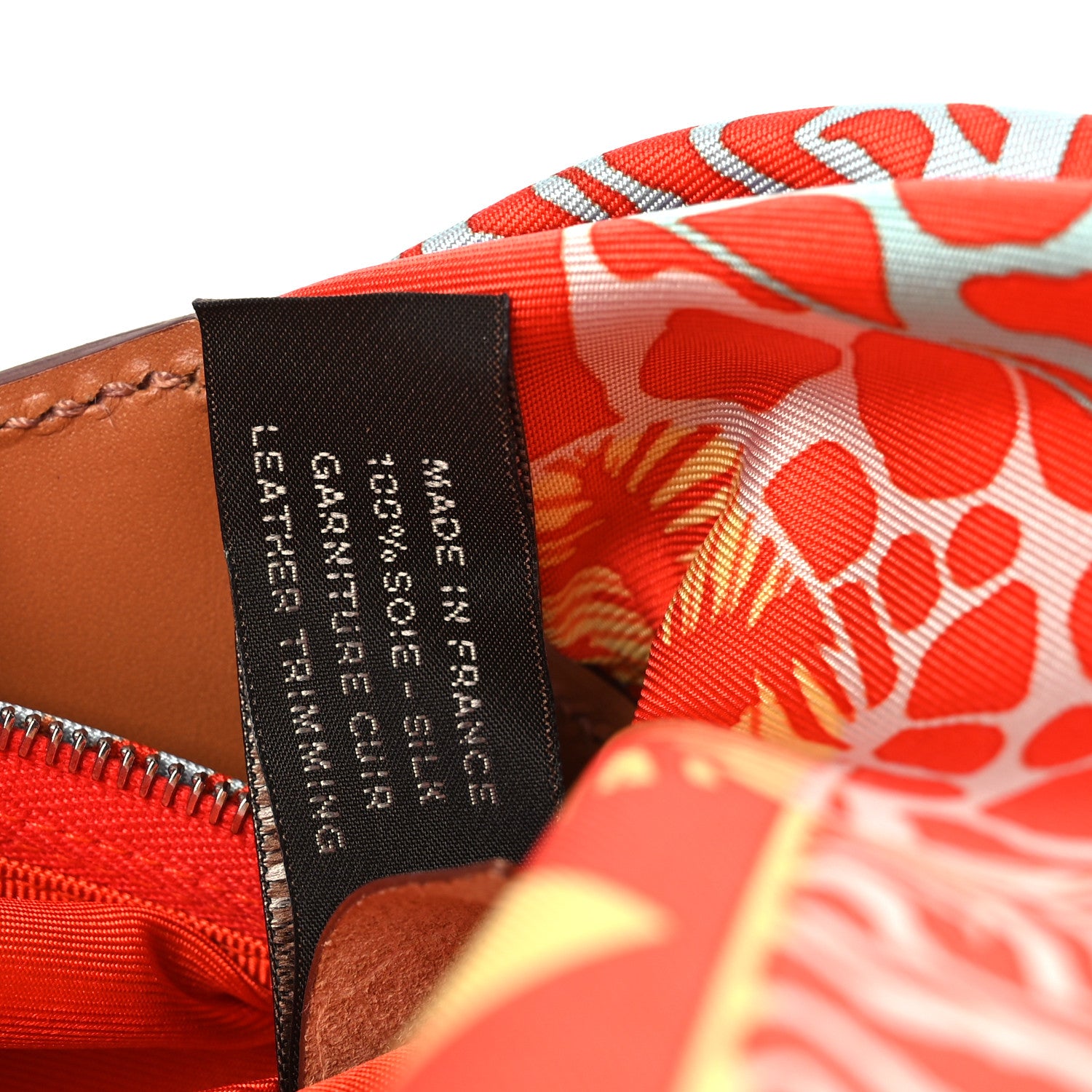 Hermes Silk Balusoie Vache Hunter La Promenade du Matin Bandana Bag Orange Poppy Fauve 8 of 13