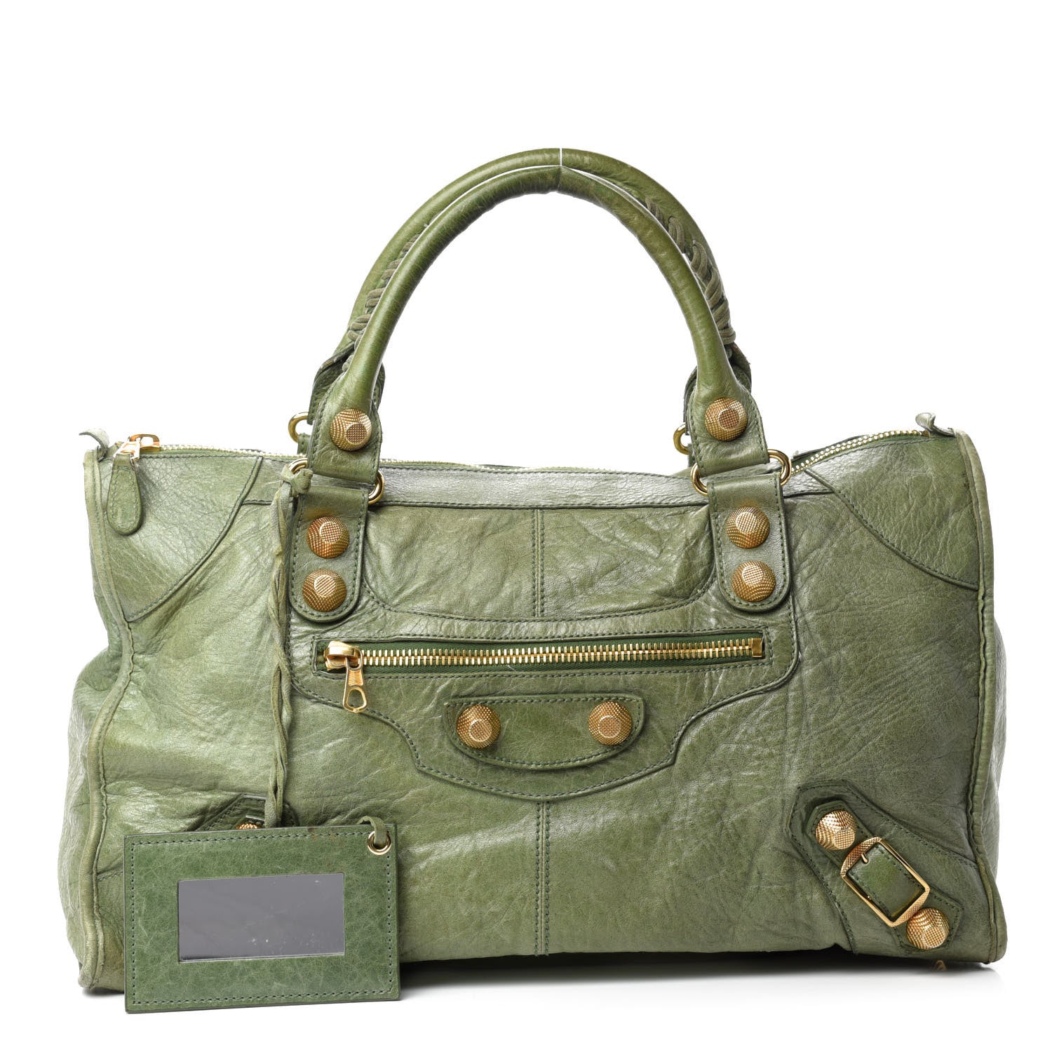 Balenciaga Agneau Giant 21 Gold Hardware Work Vert Militaire 1 of 11