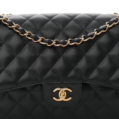 Chanel Caviar Quilted Jumbo Double Flap Black 8 of 10
