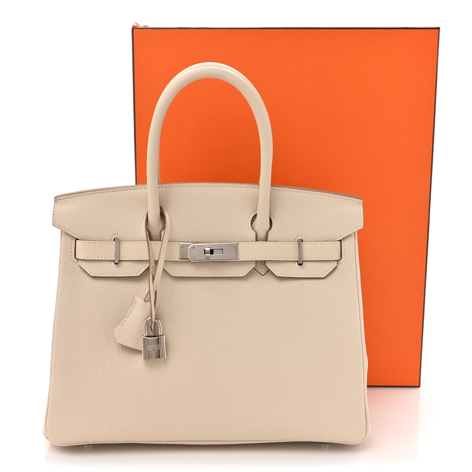 Hermes Togo Birkin 30 Craie 13 of 13