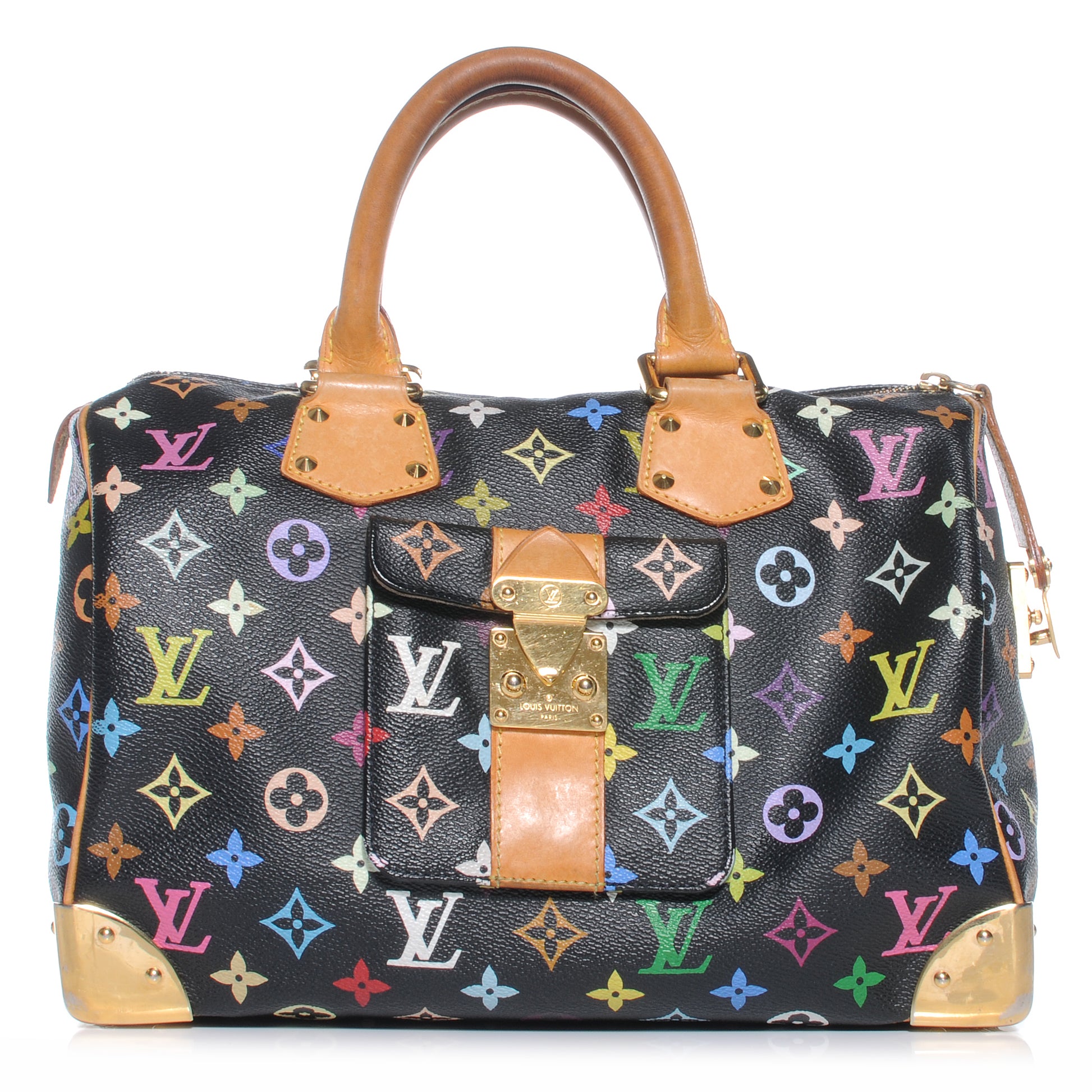 Louis Vuitton Monogram Multicolor Speedy 30 Black 1 of 7