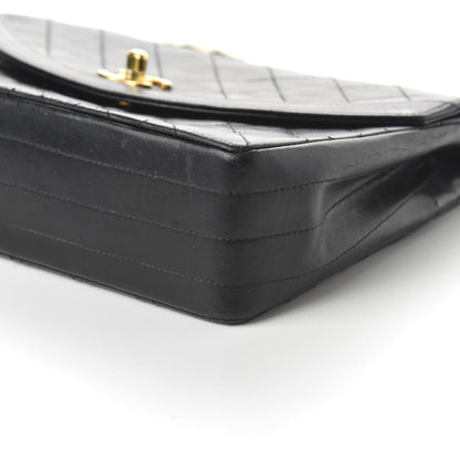 Chanel Lambskin Quilted Medium Single Flap Black 7 of 12