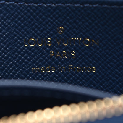 Louis Vuitton Denim Monogram Jacquard Zippy Coin Purse Bleu 6 of 7