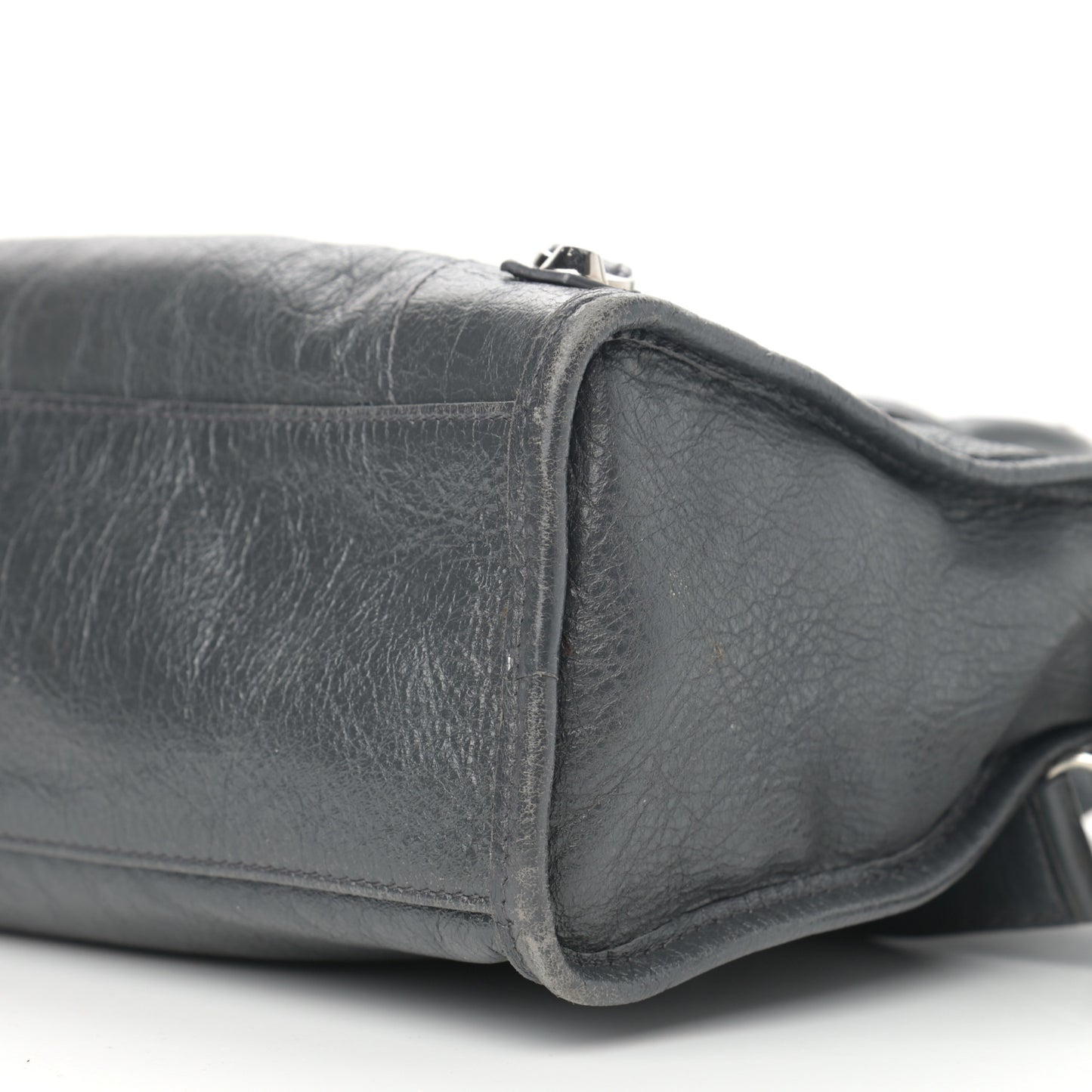 Agneau Classic Silver Hardware S City Gris Fossile