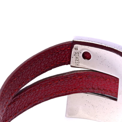 Hermes Chevre Mysore Pousse Pousse Bracelet Rouge Vif 5 of 5