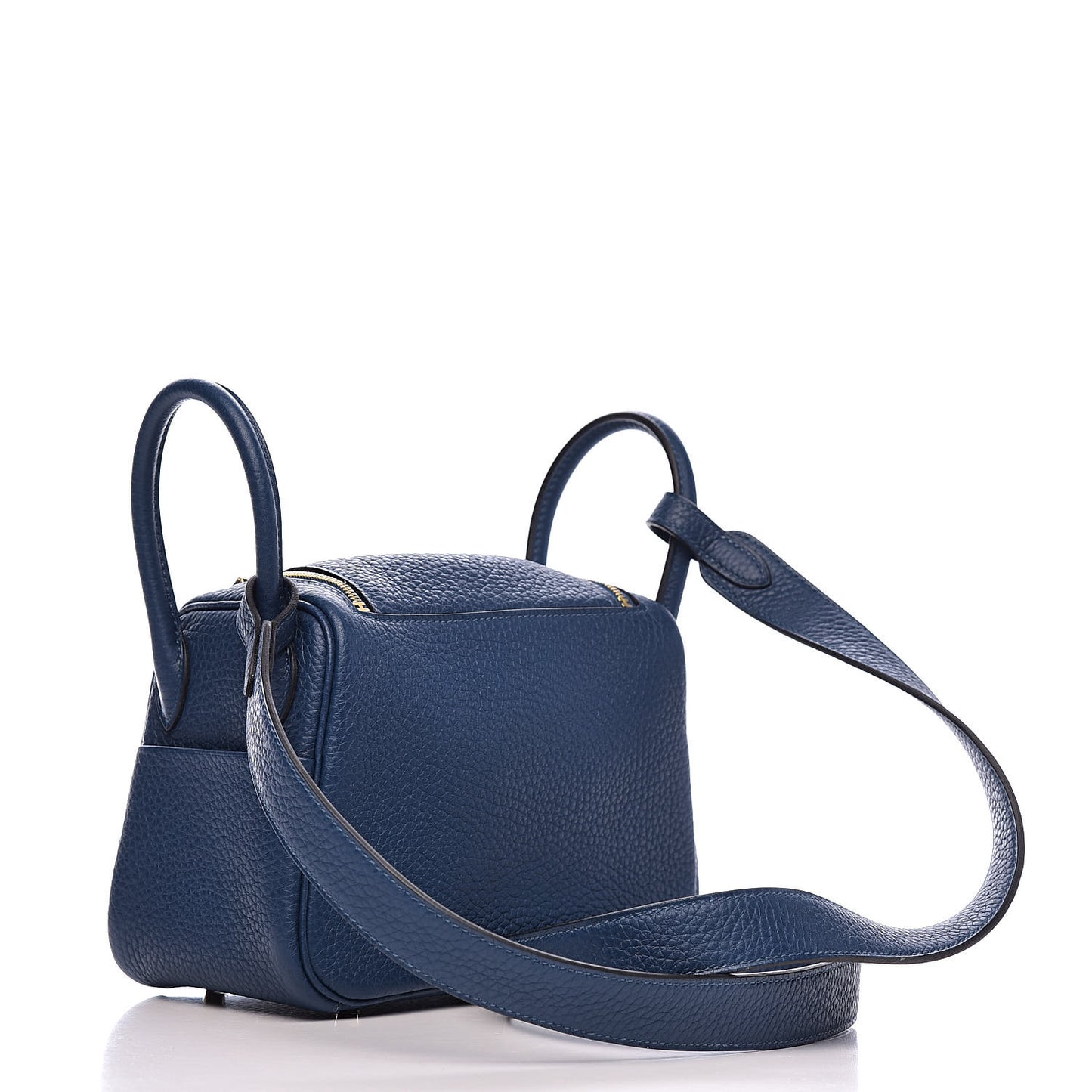 Taurillon Clemence Mini Lindy 20 Deep Bleu