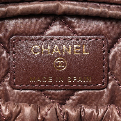 Chanel Caviar Quilted Medium Curvy Pouch Cosmetic Case Black 6 of 9