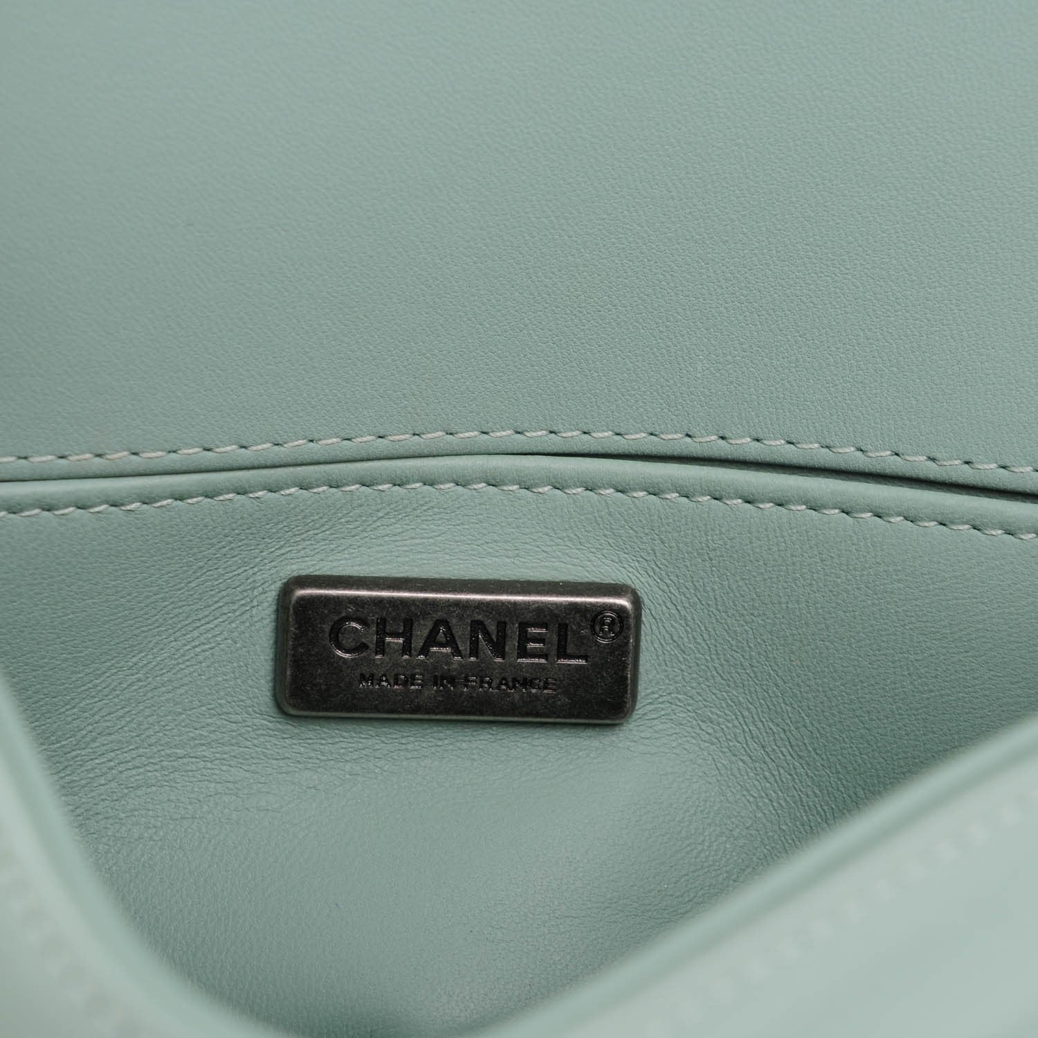 Chanel Galuchat Stingray Small Boy Flap Light Blue 6 of 7