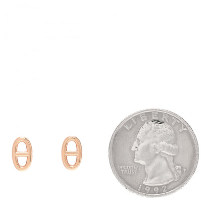 Hermes 18K Rose Gold TPM Farandole Stud Earrings 2 of 6