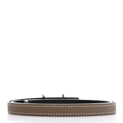 Hermes Swift Epsom 13mm Ancre Belt 80 Black Etoupe 2 of 7