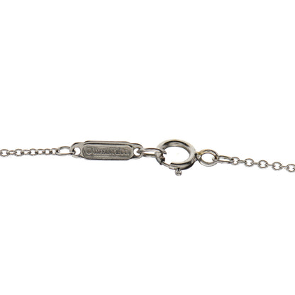 Tiffany 18K White Rose Gold Diamond 1837 Triple Interlocking Circles Pendant Necklace 4 of 5