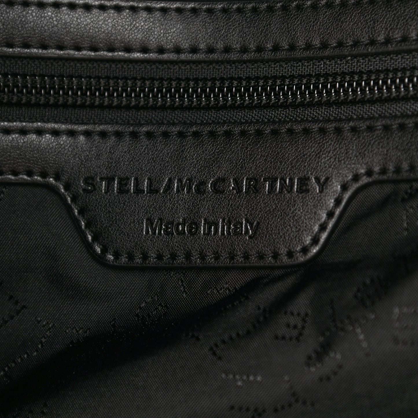 Nylon Falabella Logo Go Backpack Black White