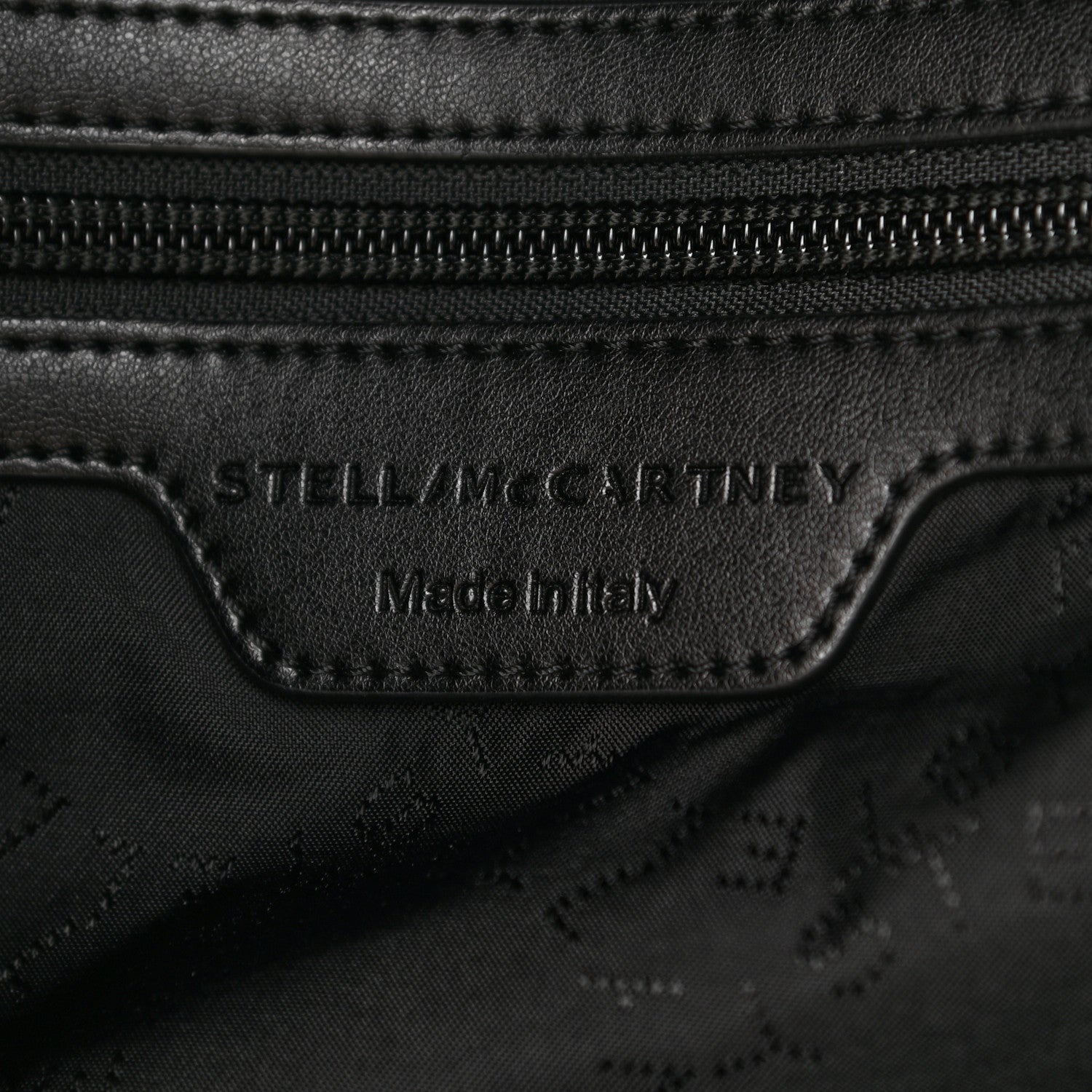 Stella McCartney Nylon Falabella Logo Go Backpack Black White 6 of 10